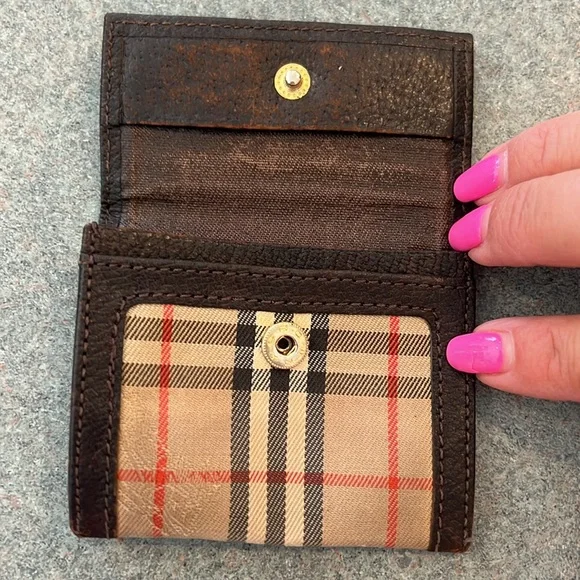 Authentic Burberry VTG Coin Pouch - Picture 3 of 6